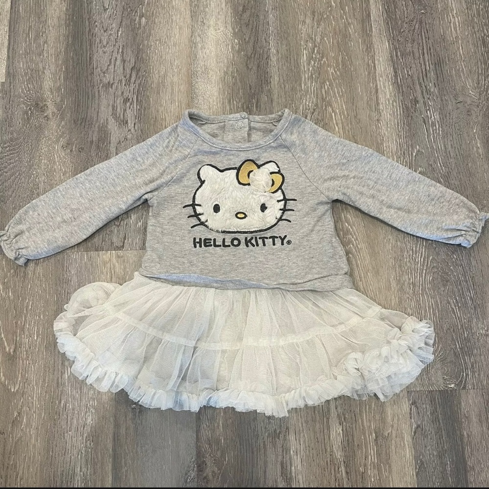 Hello Kitty Girls Dress W/ Lace Bottom Size 12m